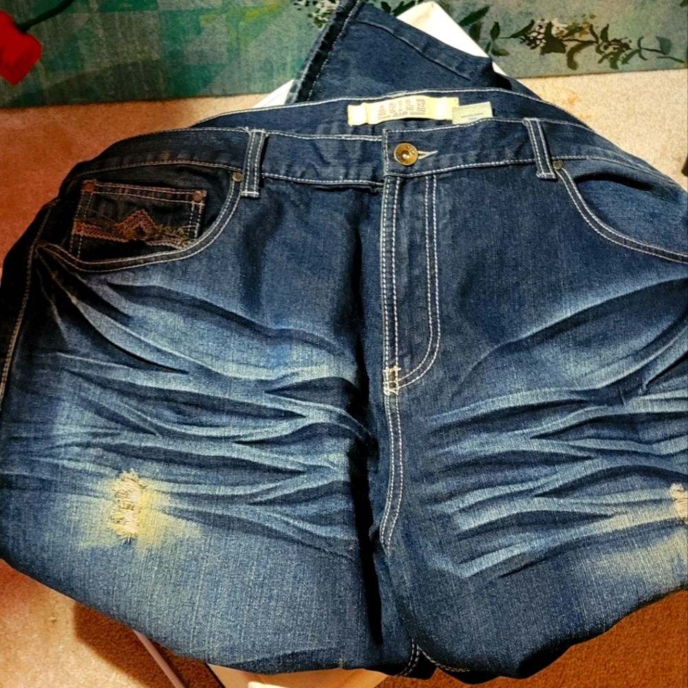 Big & Tall Men Blue Jeans